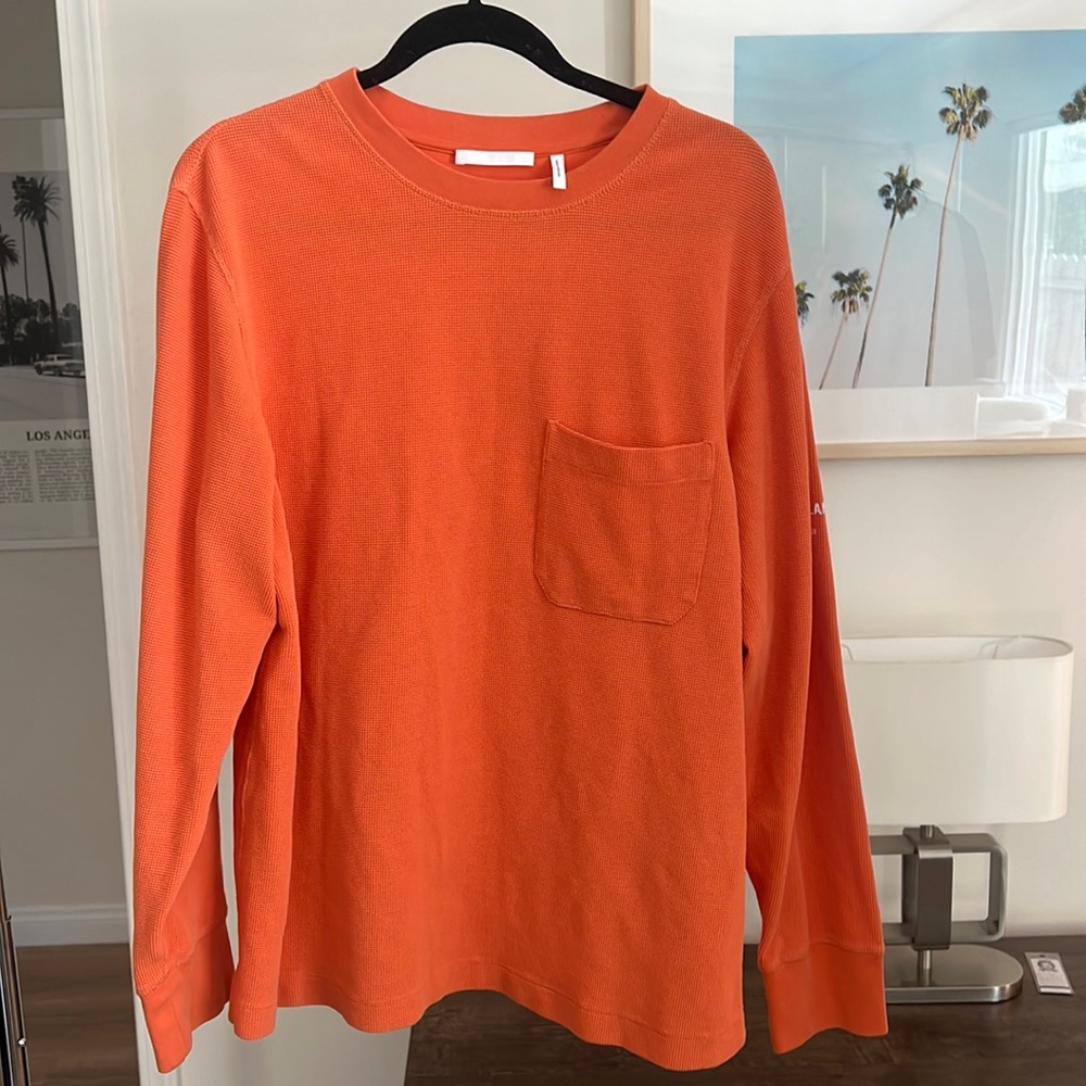Hemut Lang Burn Orange Long Sleeve